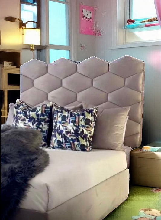 Single bed headboard and base for kids.