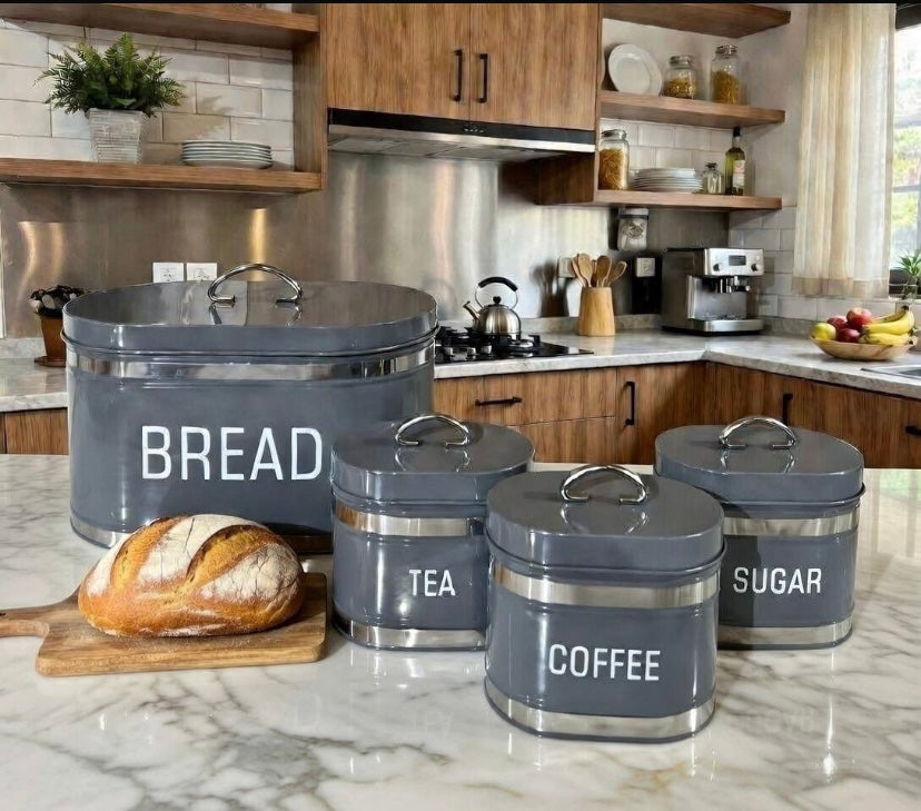 4pcs Bread Bin Set