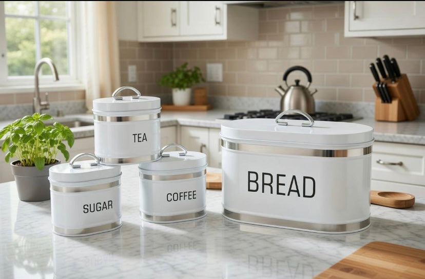 4pcs Bread Bin Set