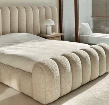 Bedroom Furniture with Headboard Modern Upholstered Bed Base